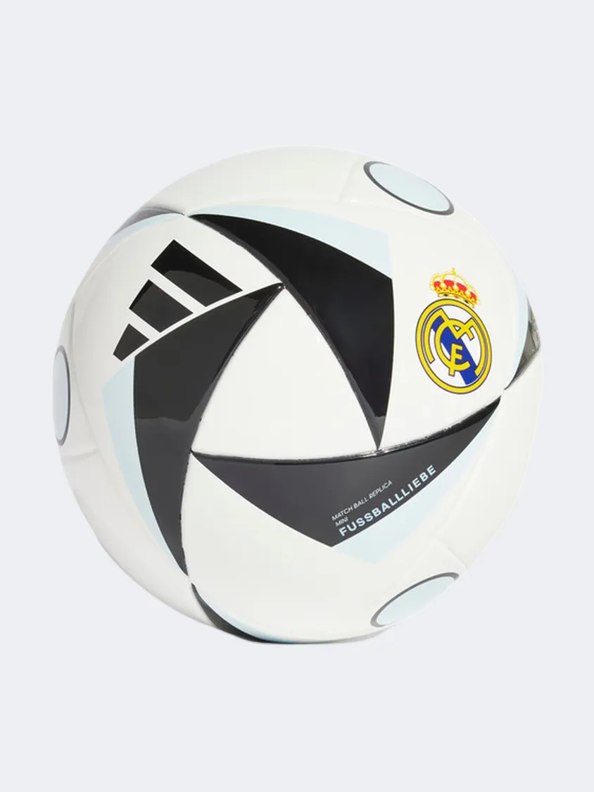 Adidas Real Madrid Mini Home Unisex football Ball White/Black/Sky Tint