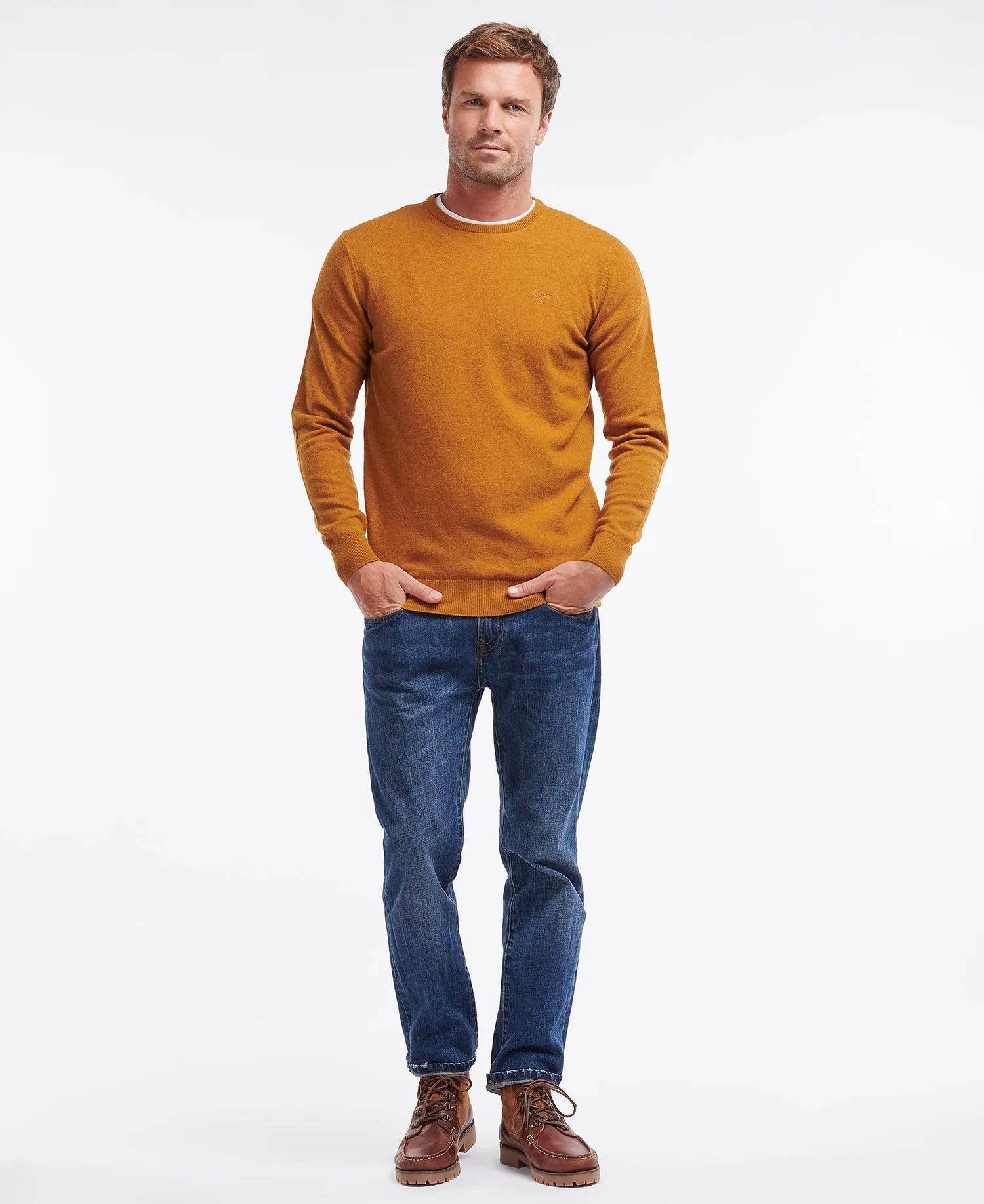 BARBOUR - MAGLIONE ESSENTIAL LAMBSWOOL CREW NECK SWEATER