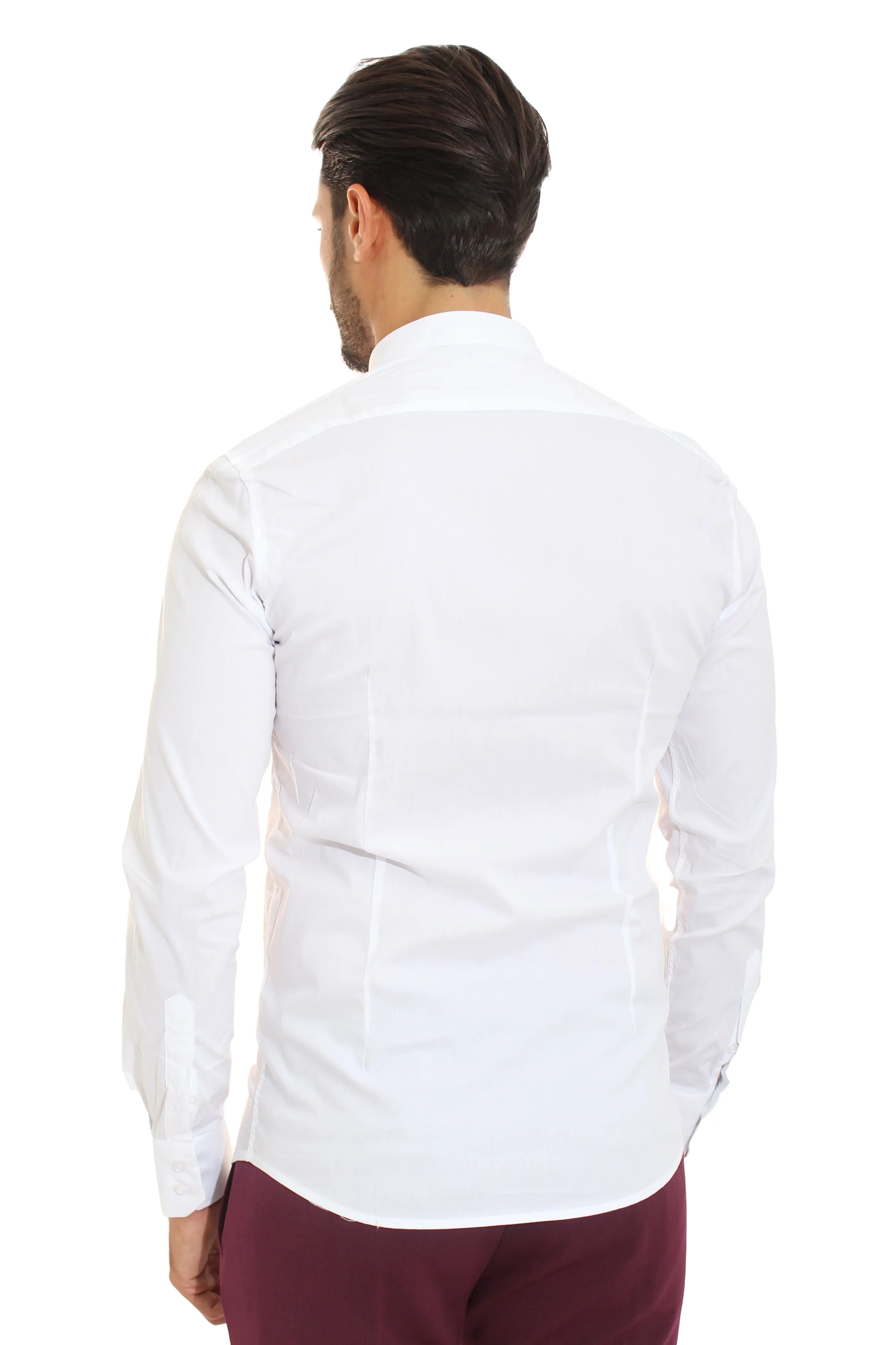 Camicia Uomo Maniche Lunghe Tinta unita Art. Cm116