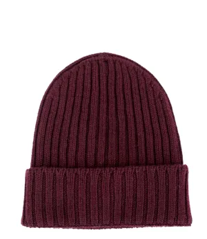 Cappello Uomo Lana Vergine Burgundy