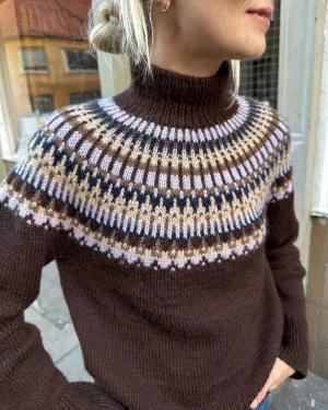 Celeste sweater for women by PetiteKnit, No 1 yarn kit (excl pattern)