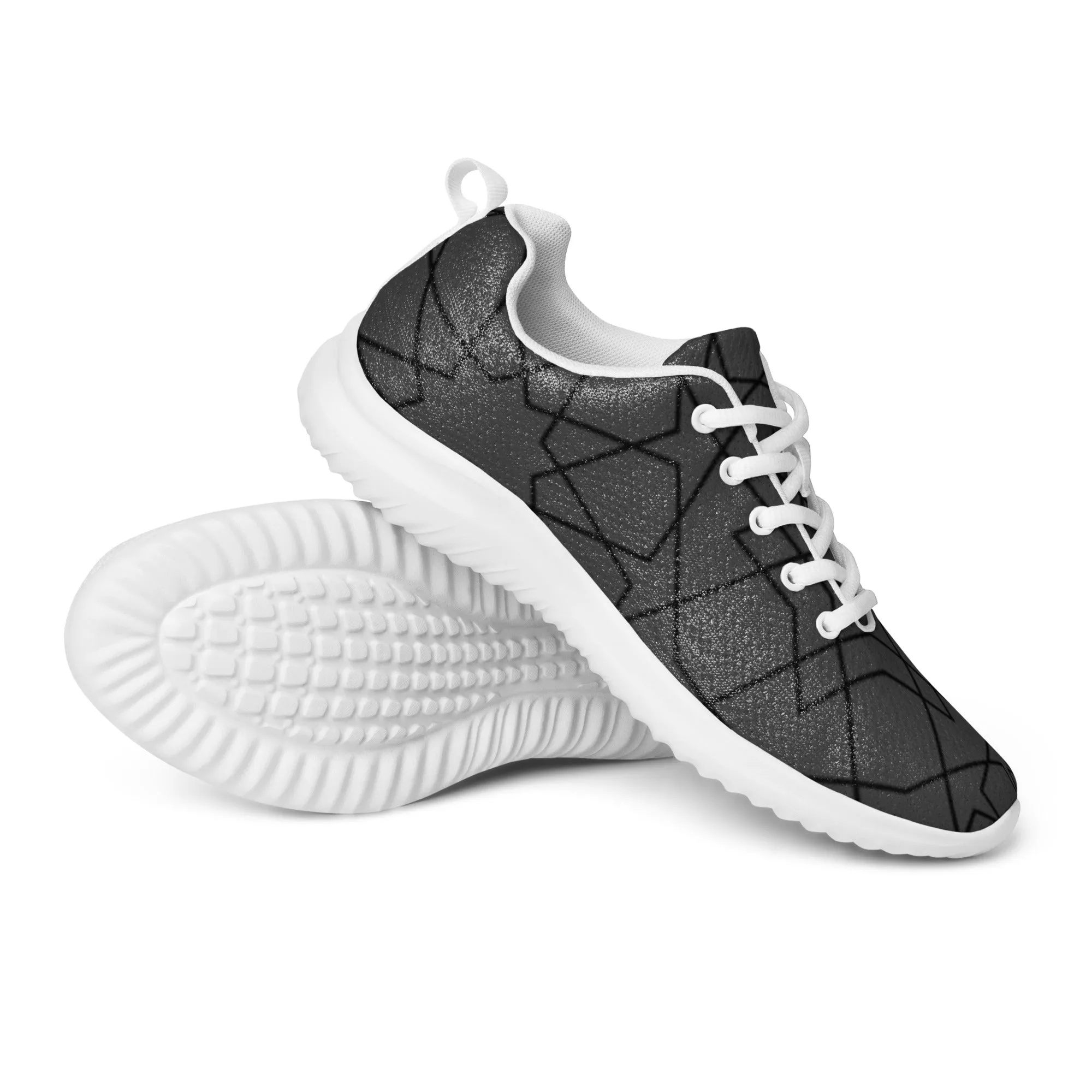 Chaussures de sport pour femme "Grises lignes noires"