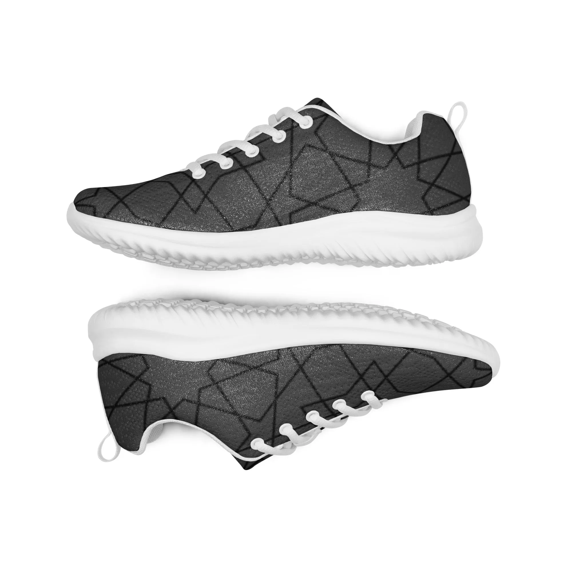 Chaussures de sport pour femme "Grises lignes noires"