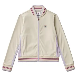 Girls Iconic Settanta Tennis Jacket Angora and Orchid Petal