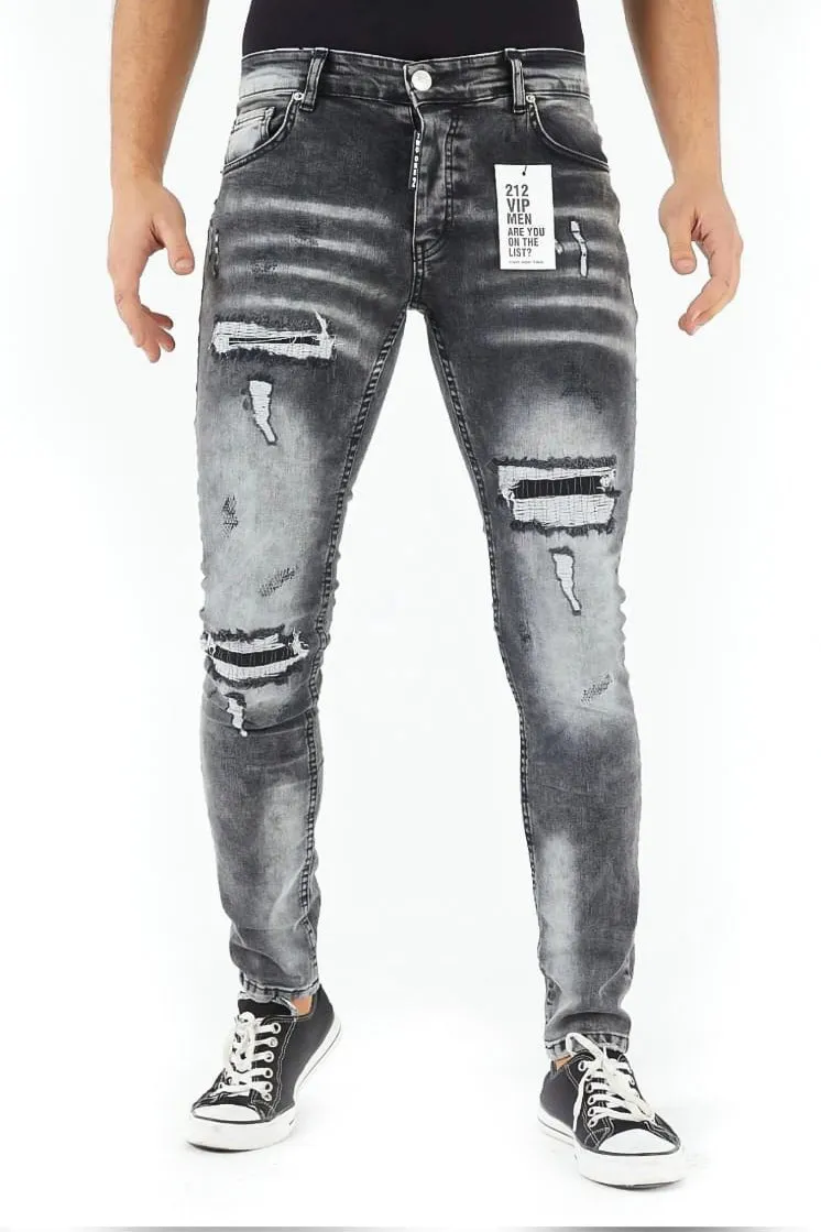 Jeans Uomo Slim Fit Con sfumature e Abrasioni Art. JS436