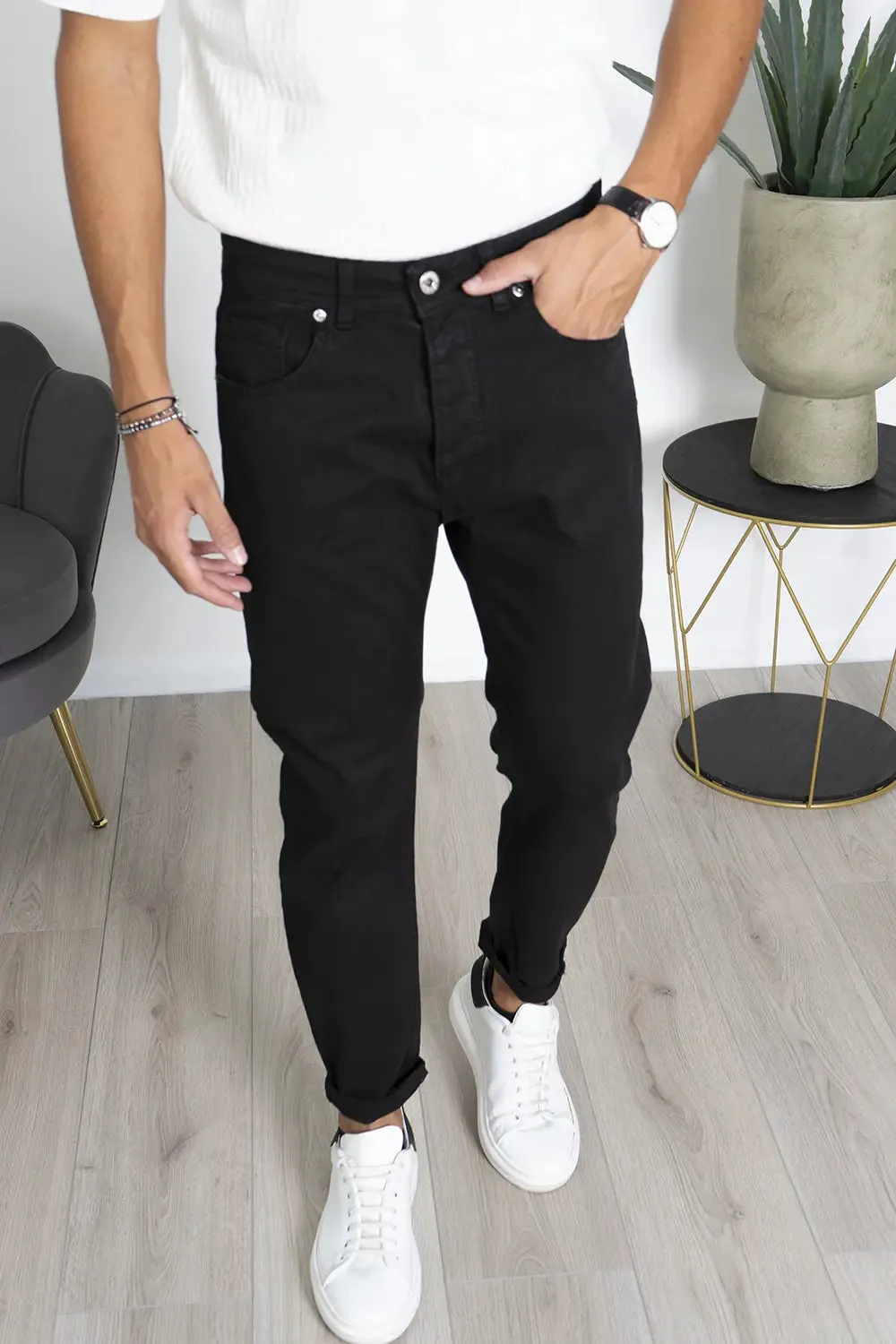 Pantaloni Jeans Slim Fit Casual Elasticizzato Art. Js470