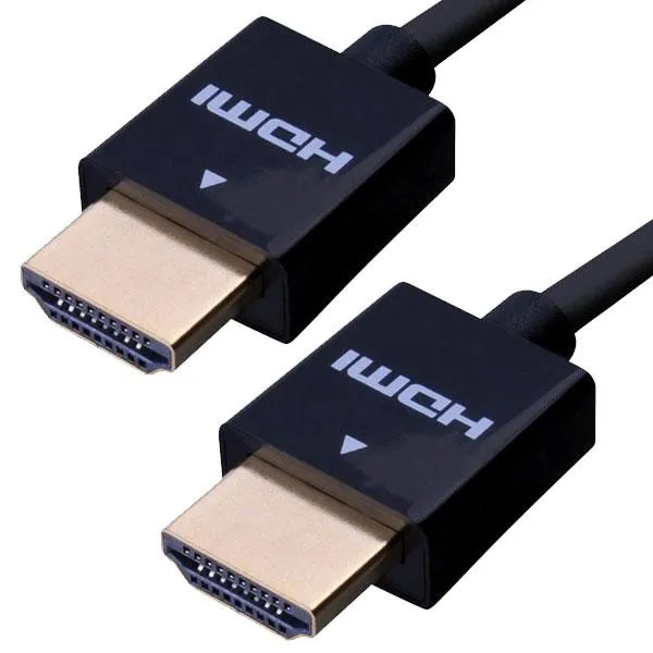 Ultra Slim HDMI High Speed Cable with Ethernet,  6 ft