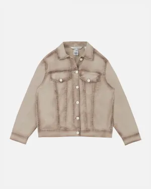 W Riviera Basic Denim Jacket Cream