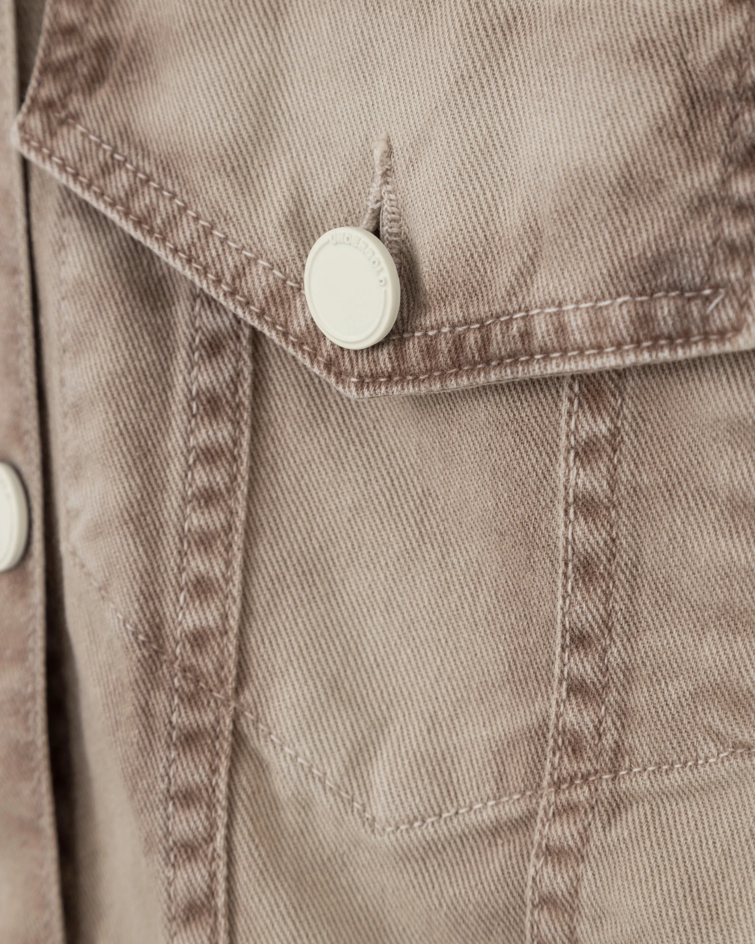 W Riviera Basic Denim Jacket Cream